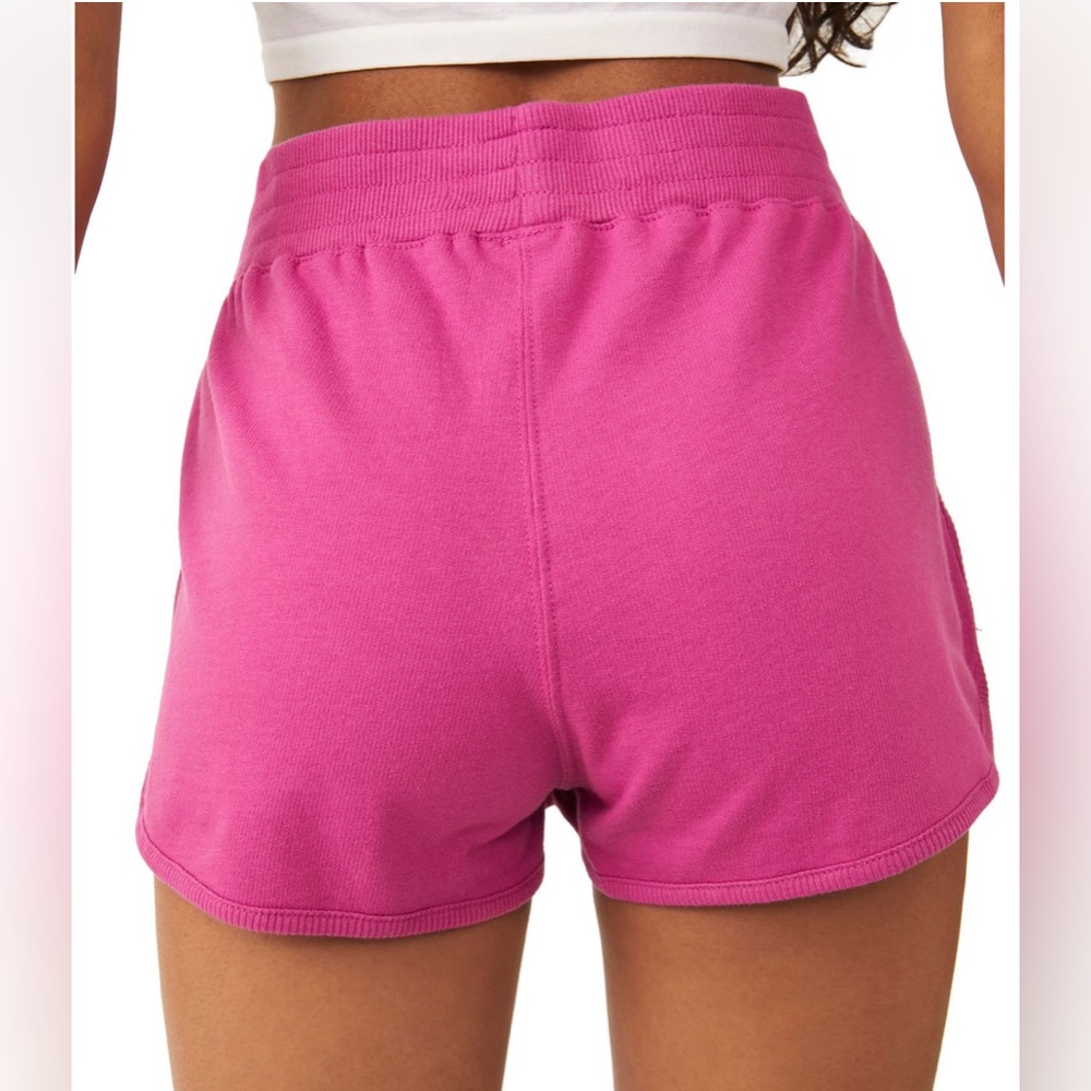 FREE PEOPLE Pink Hi Rise Shorts - Picture 6 of 8